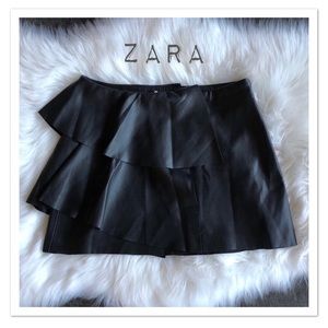 Zara TRF Faux Leather Skirt - NWT